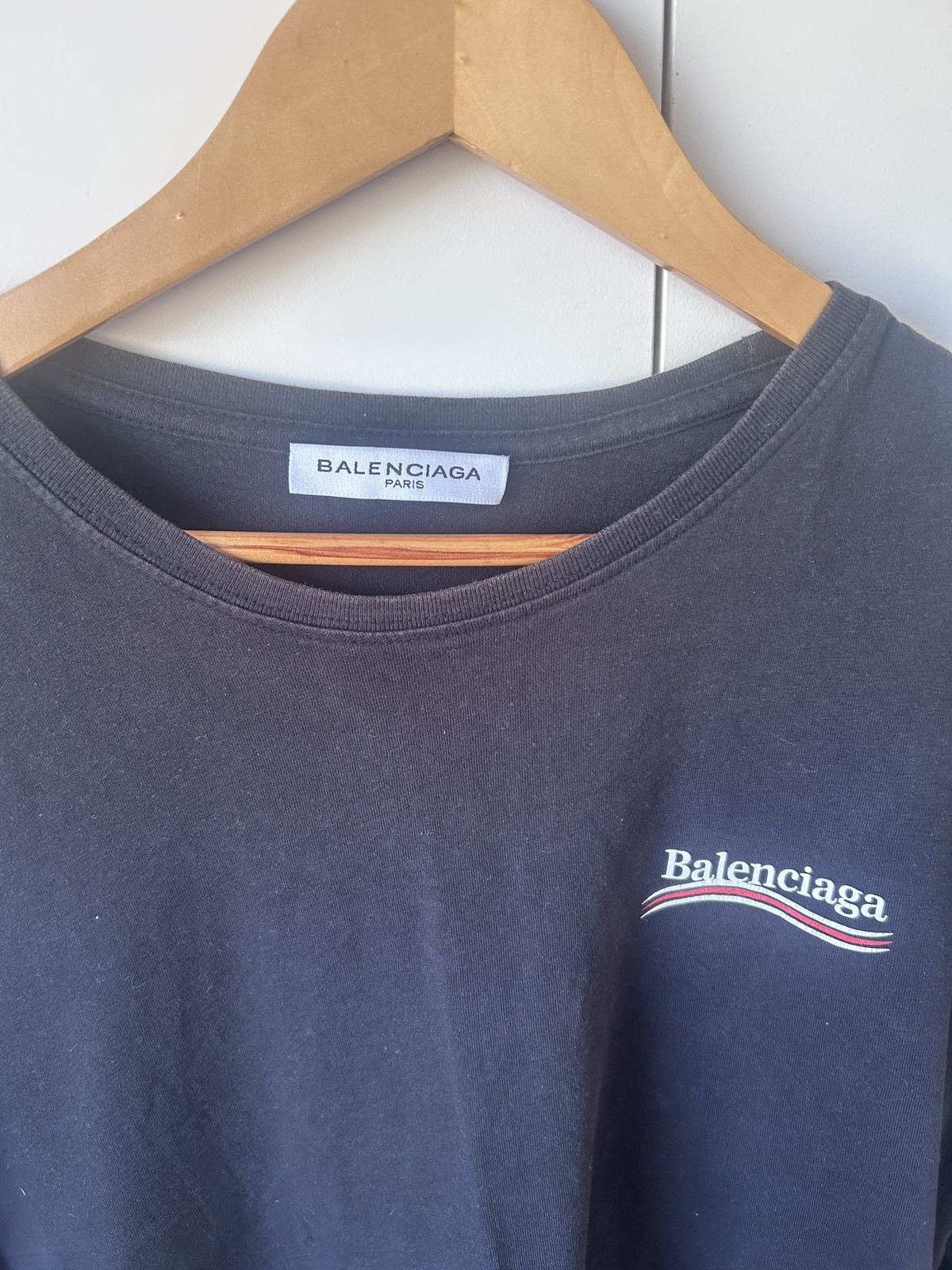 Men's Political Campaign Long-Sleeve Top - Black