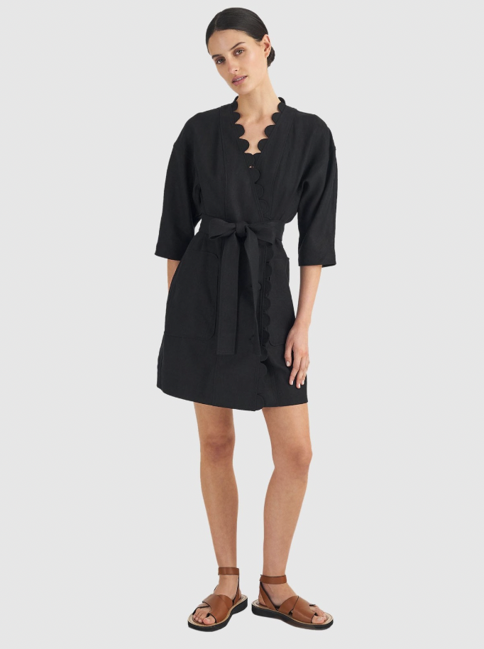 black linen dress for $250