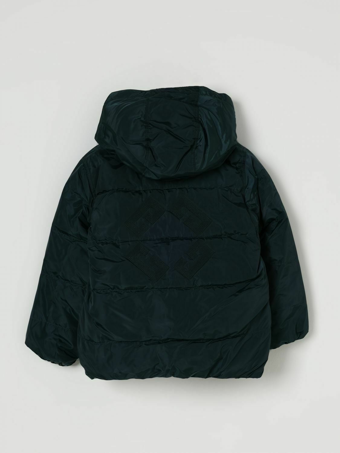 Puffer Hooded Jacket - Green / 12 EU