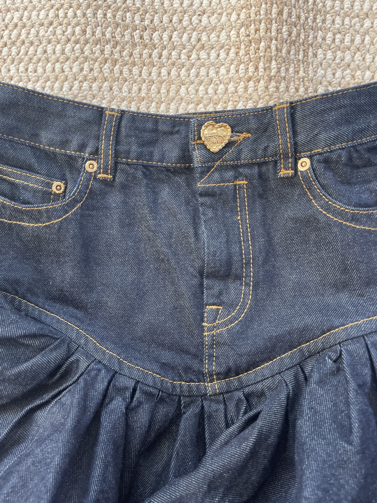 Denim Mini Skirt 