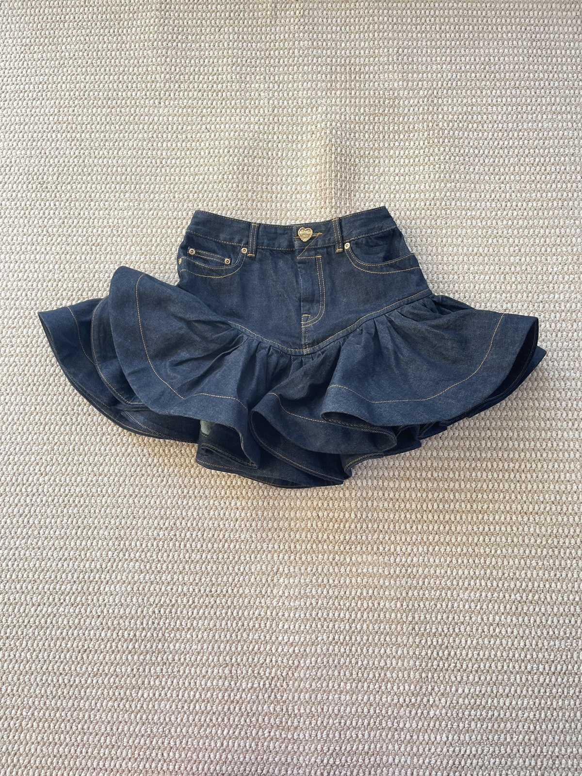 Denim Mini Skirt 