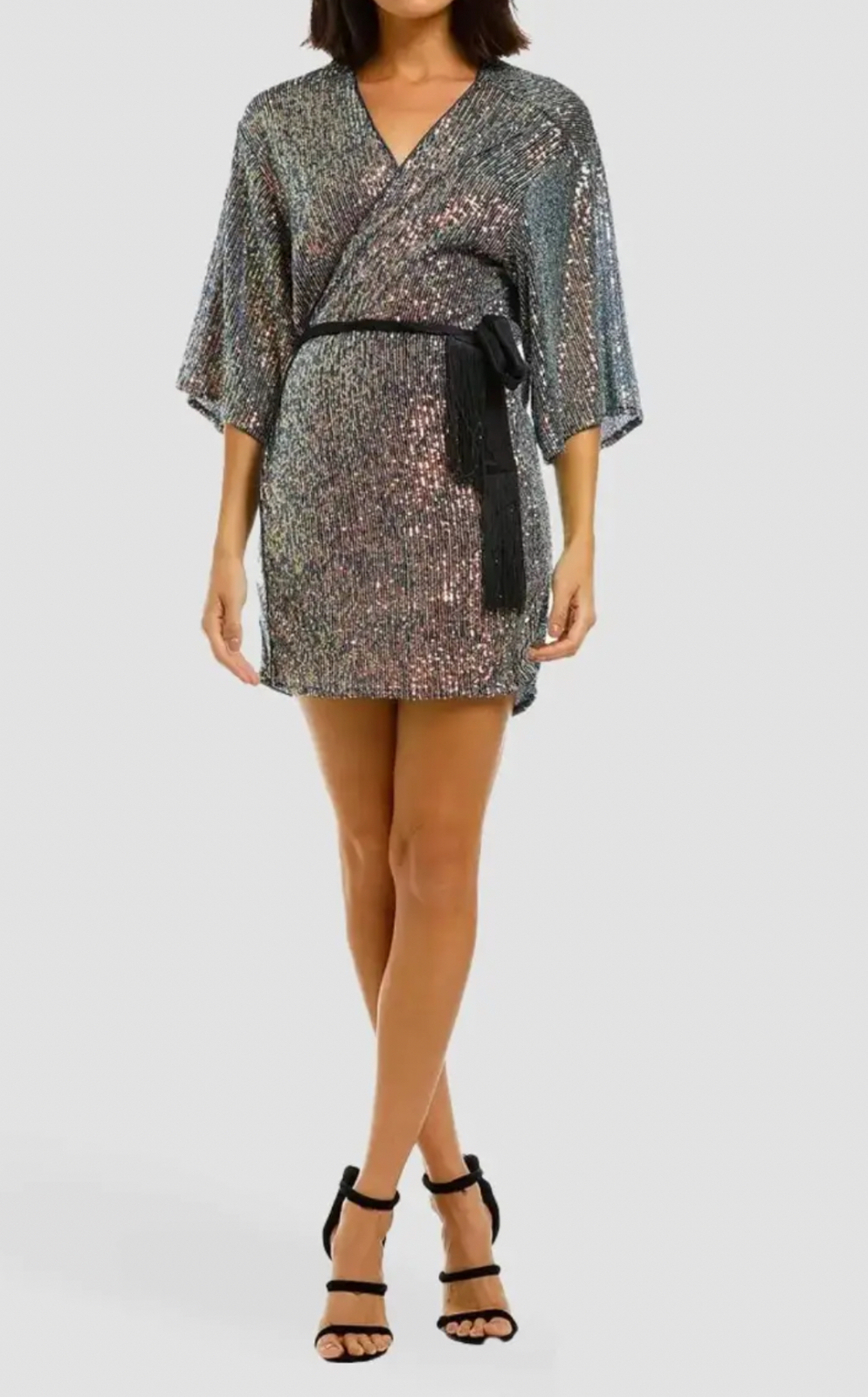 Fantasia Wrap Dress - Blue Size 8