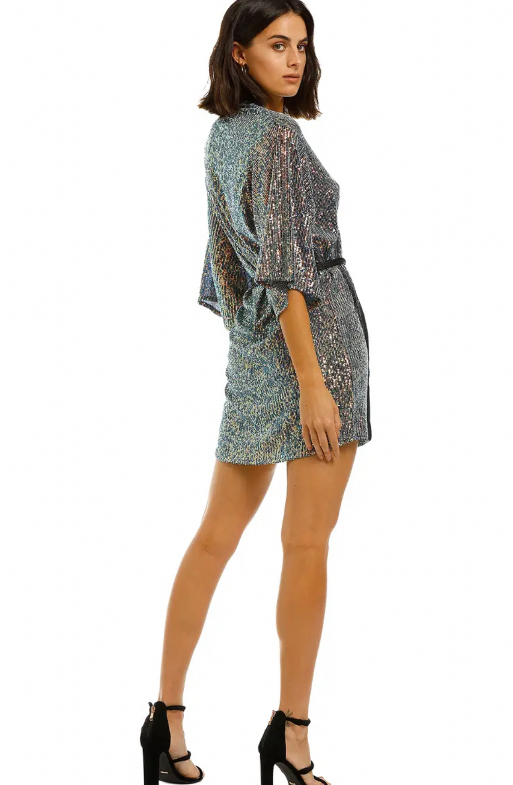 Fantasia Wrap Dress - Blue Size 8