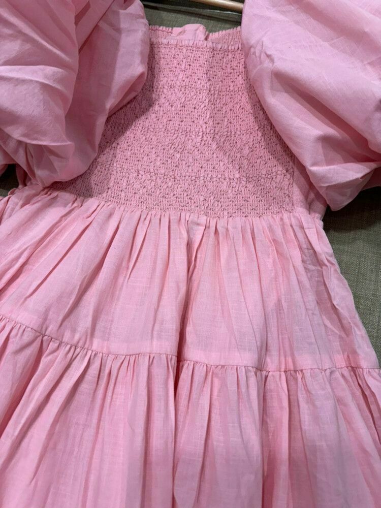 Cherished Puff Sleeve Midi Dress