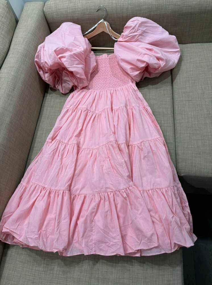 Cherished Puff Sleeve Midi Dress