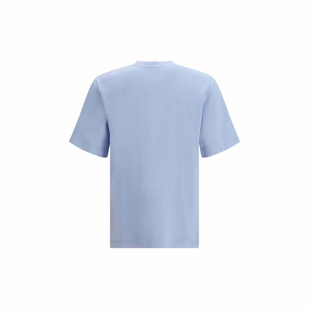 Cotton Crew Neck T-Shirt - Blue / L