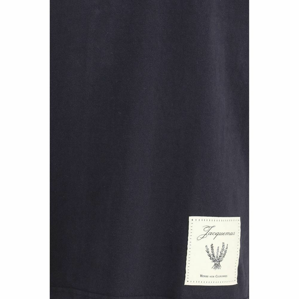 Cotton Crew Neck T-Shirt - Blue / M