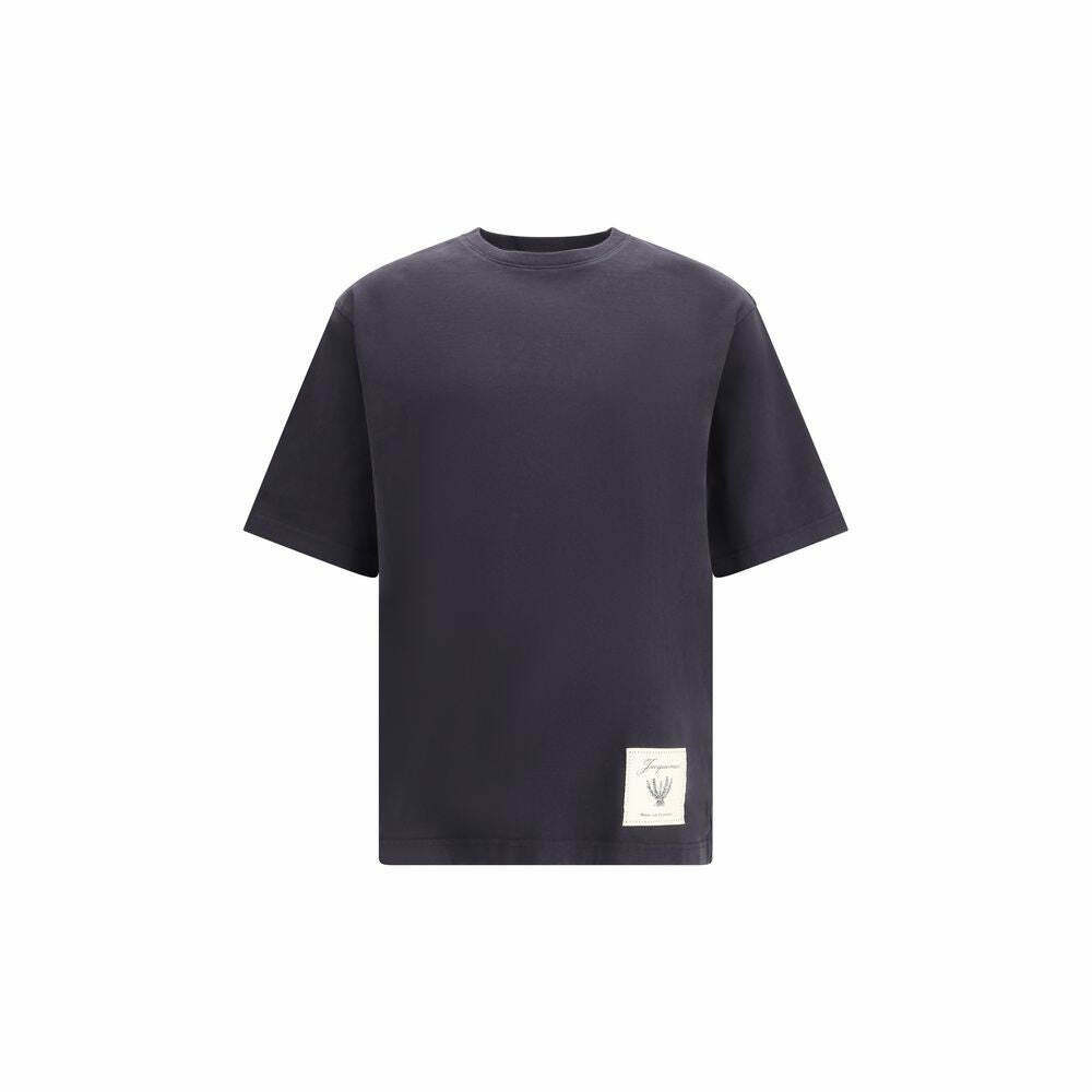 Cotton Crew Neck T-Shirt - Blue / M