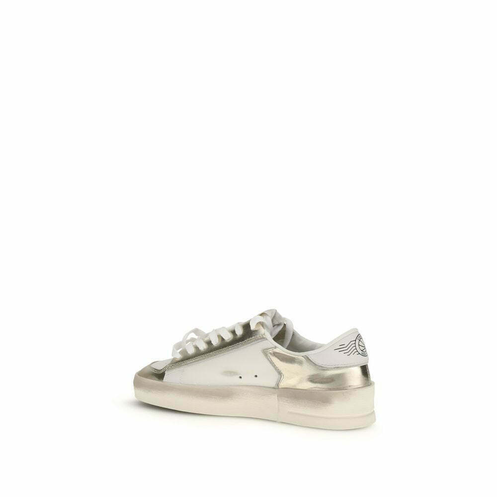 Calf Leather Low Top Sneakers - Gold / EU40/US10