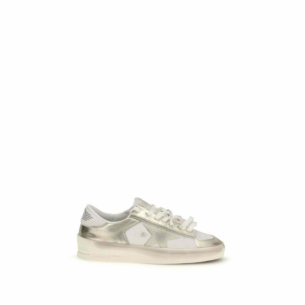Calf Leather Low Top Sneakers - Gold / EU40/US10