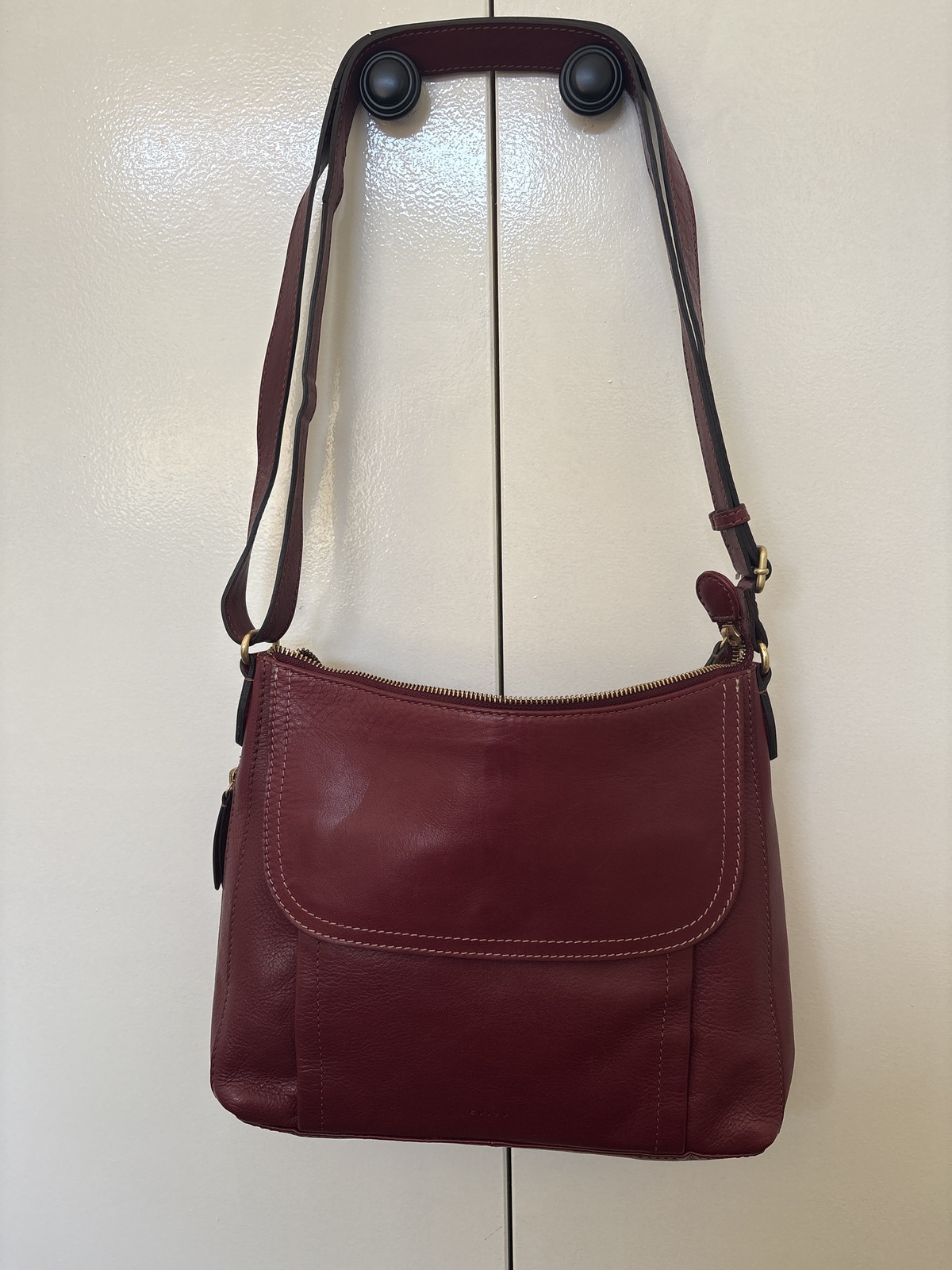 Maya Leather Large Crossbody Bag
