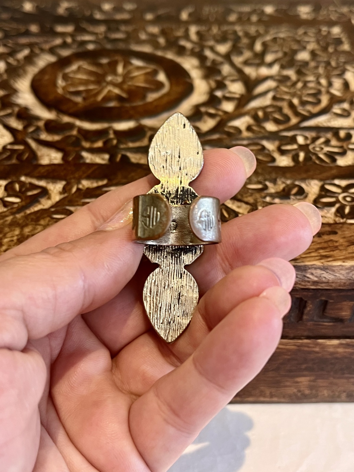 PROMISING MOMENTS RING IN BURNISHED GOLD