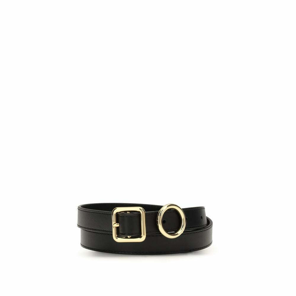 Calf Leather Regular Belt - Black / 75 cm / 30 Inches