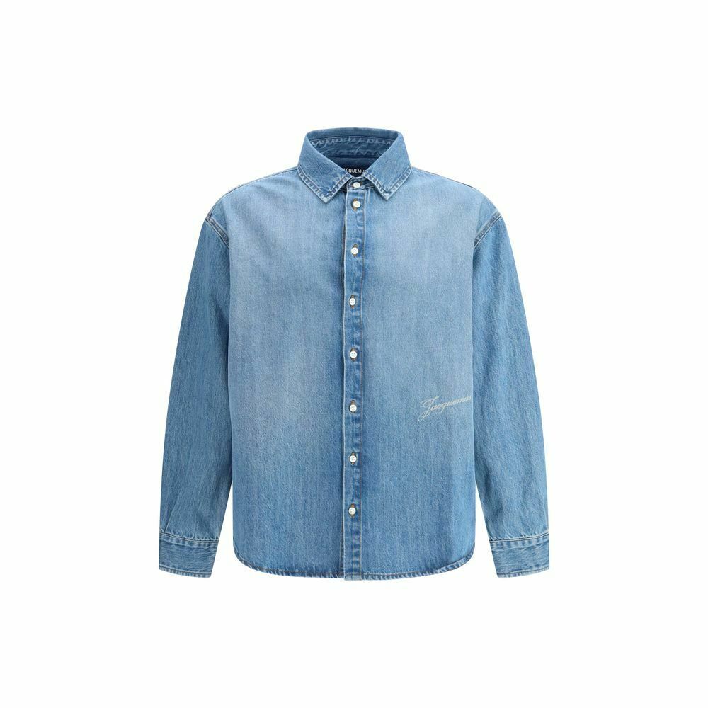 Denim Button-Up Casual Shirt - Blue / IT46 | S
