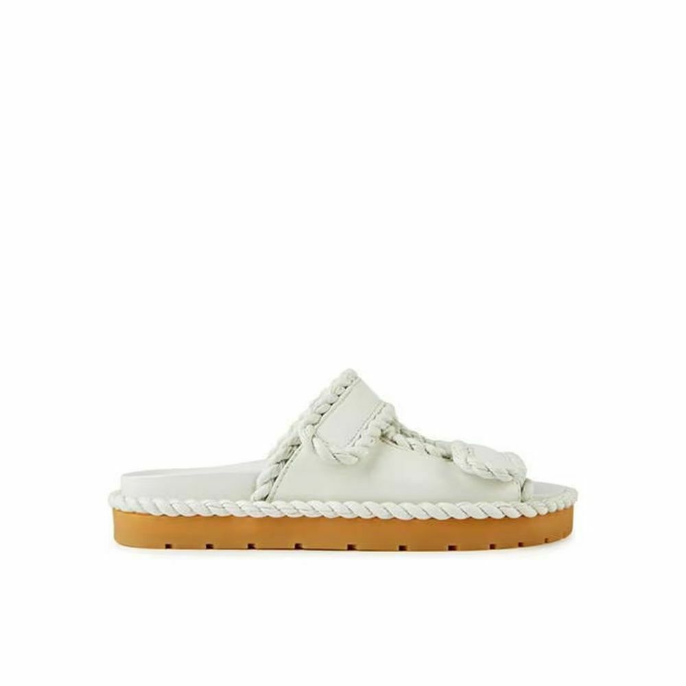 Lamb Leather Sandals - White / EU41/US11