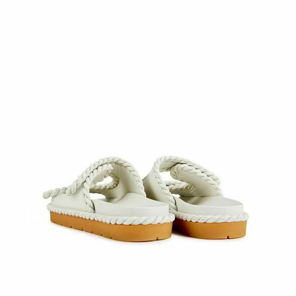 Lamb Leather Sandals - White / EU41/US11