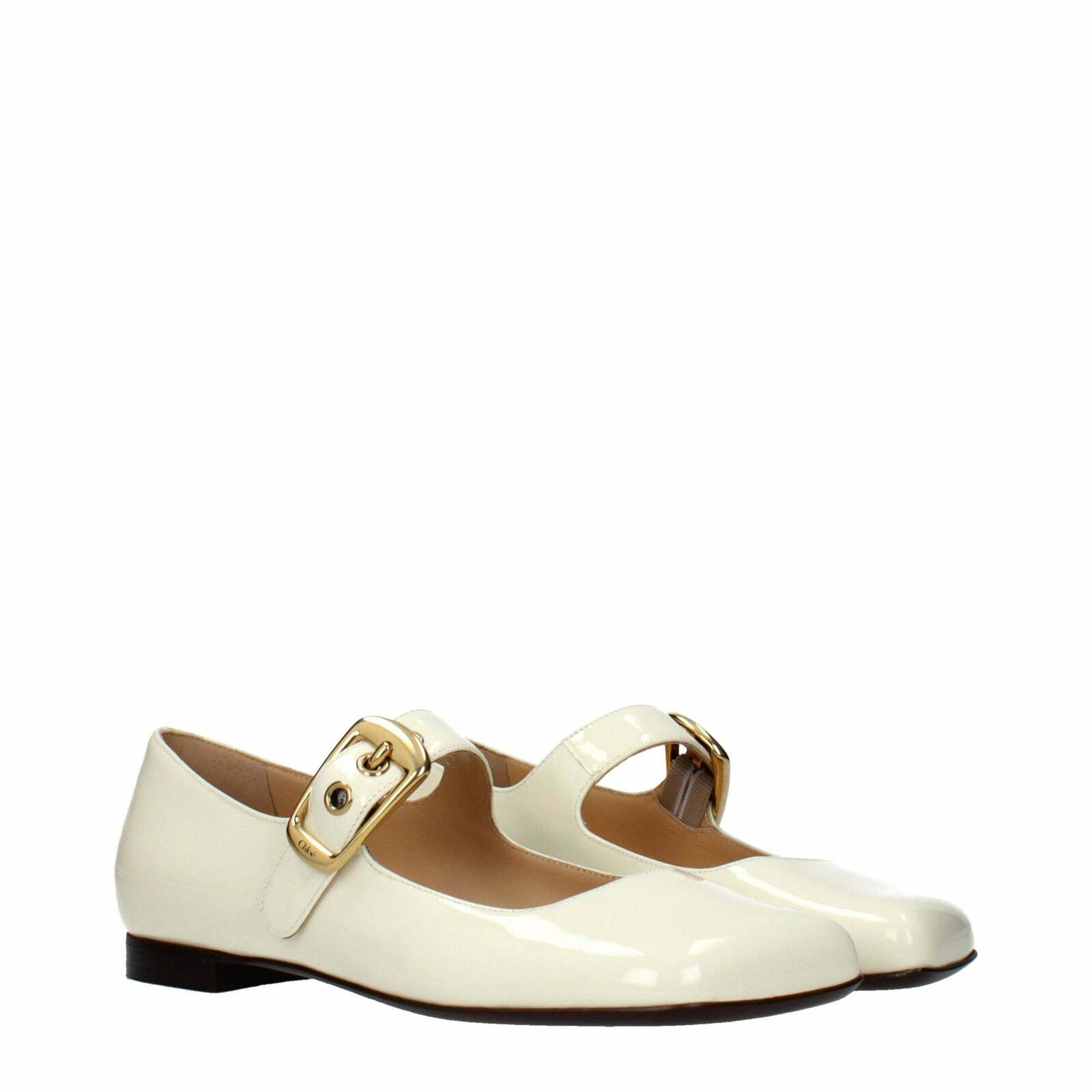 Leather Ballet Flats - Beige / EU37/US7