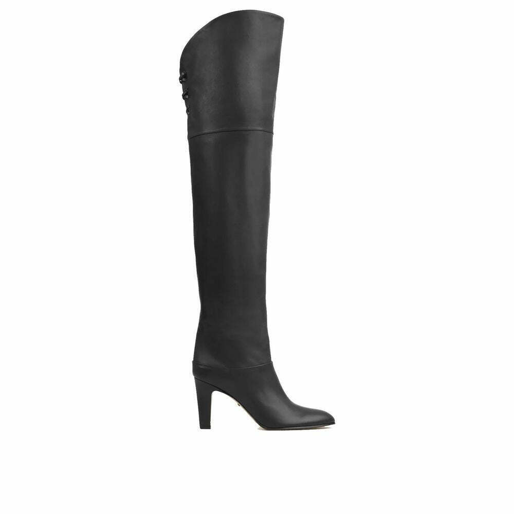 Calfskin Over The Knee Boots - Black / EU36.5/US6.5