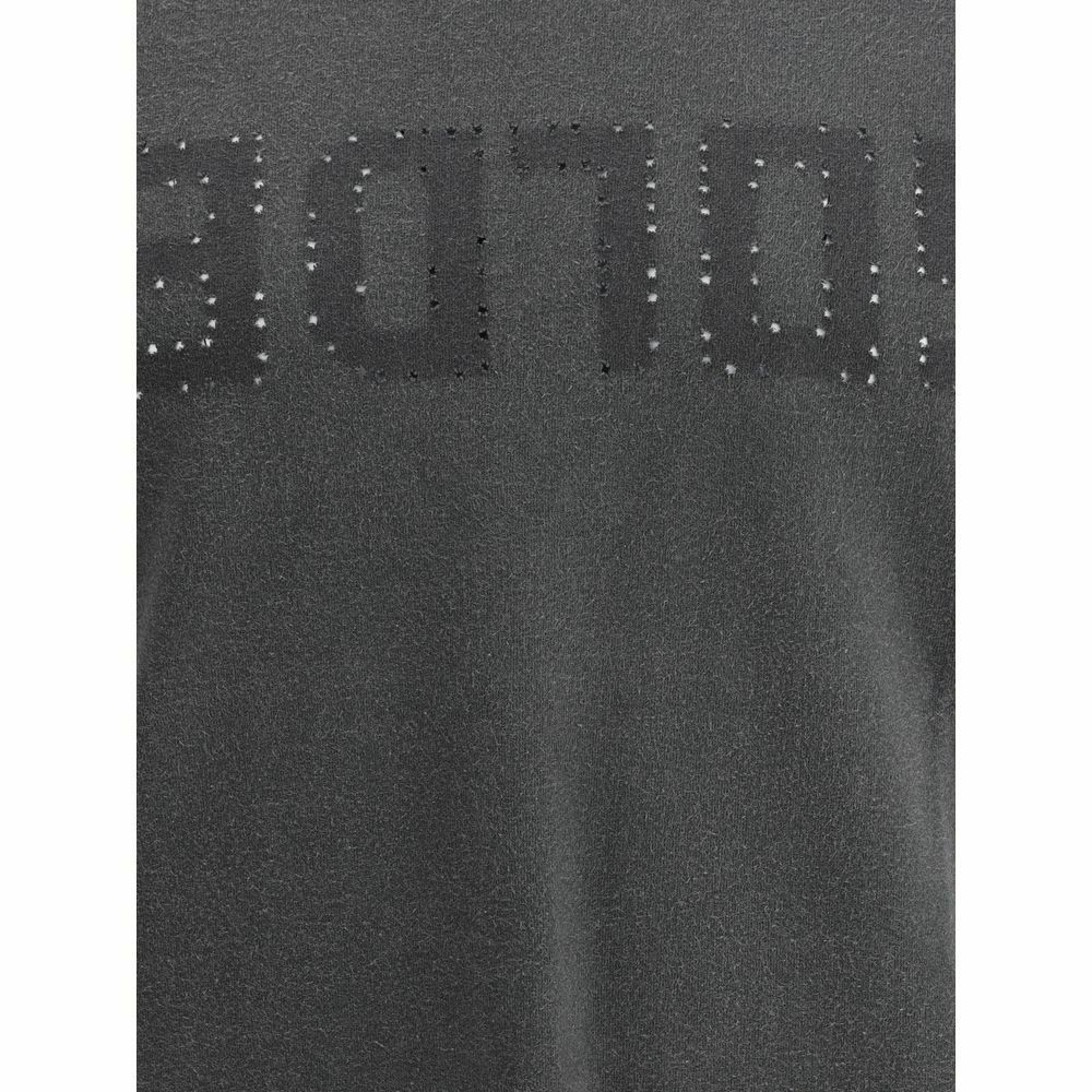 Cotton Crew Neck T-Shirt - Gray / M
