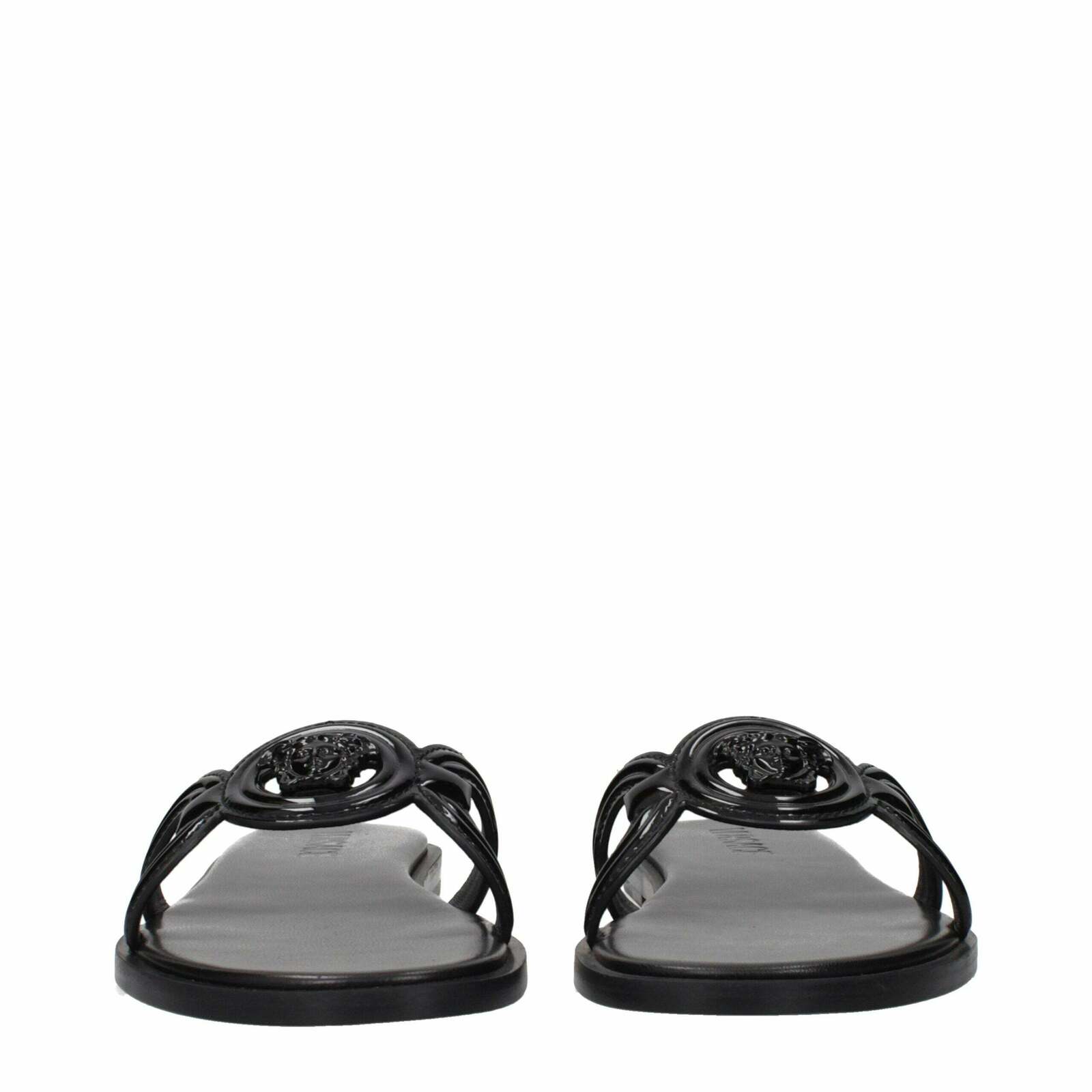 Leather Slippers Sandals - Black / EU38.5/US8.5