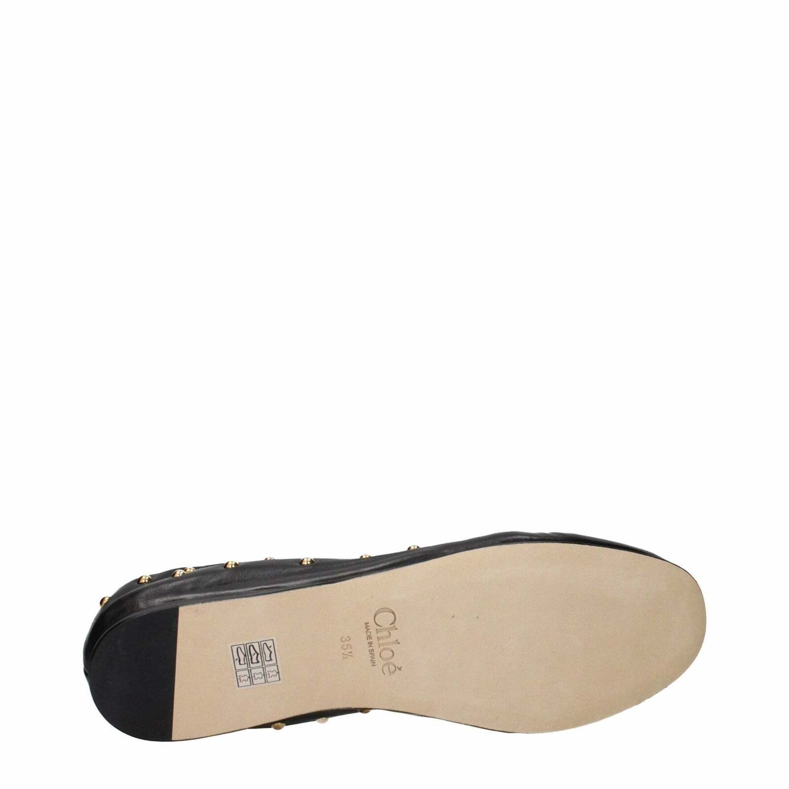 Leather Ballet Flats - Black / EU35.5/US5.5
