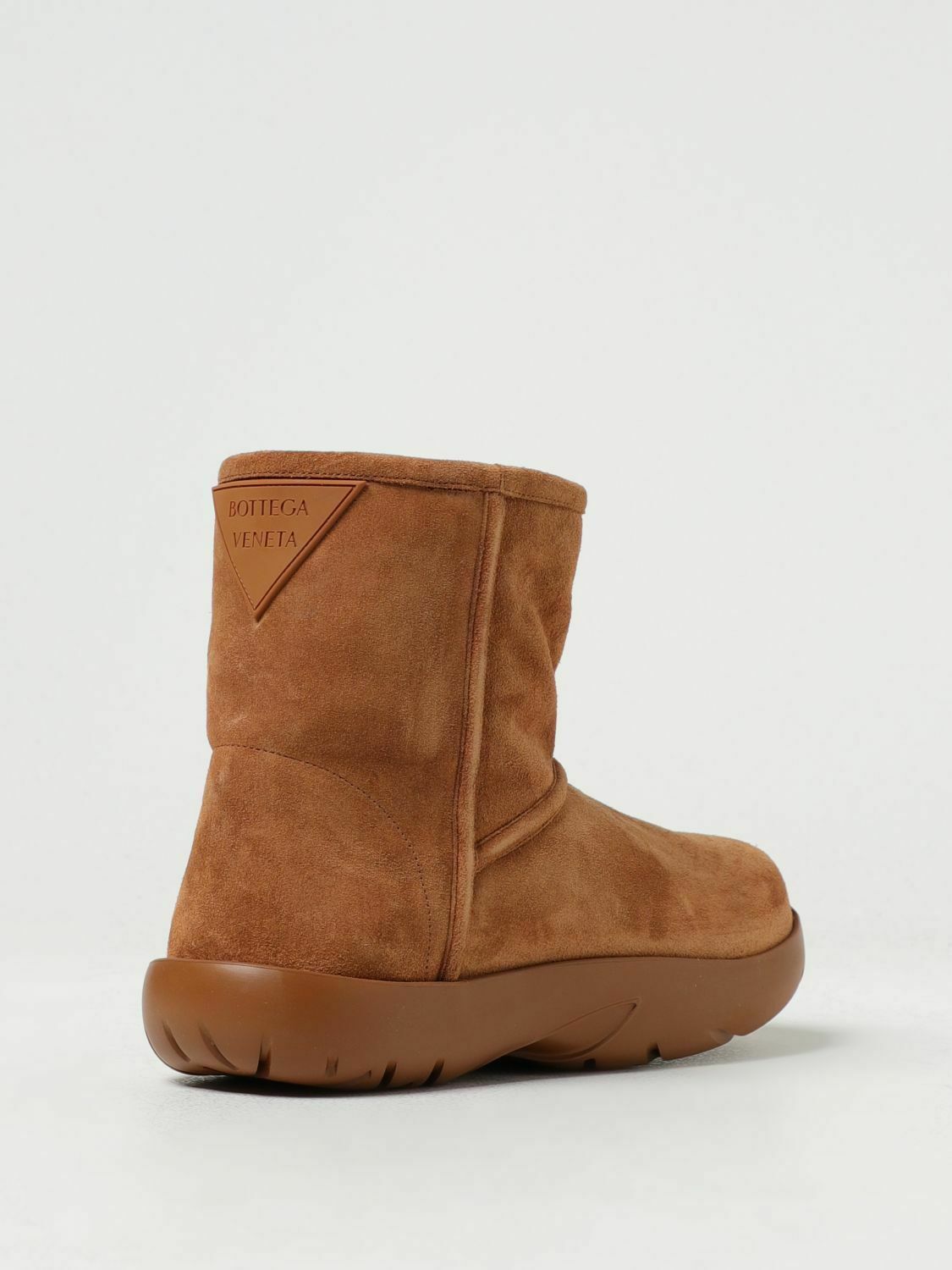 Padded Shearling Ankle Boots - Camel / 35 EU