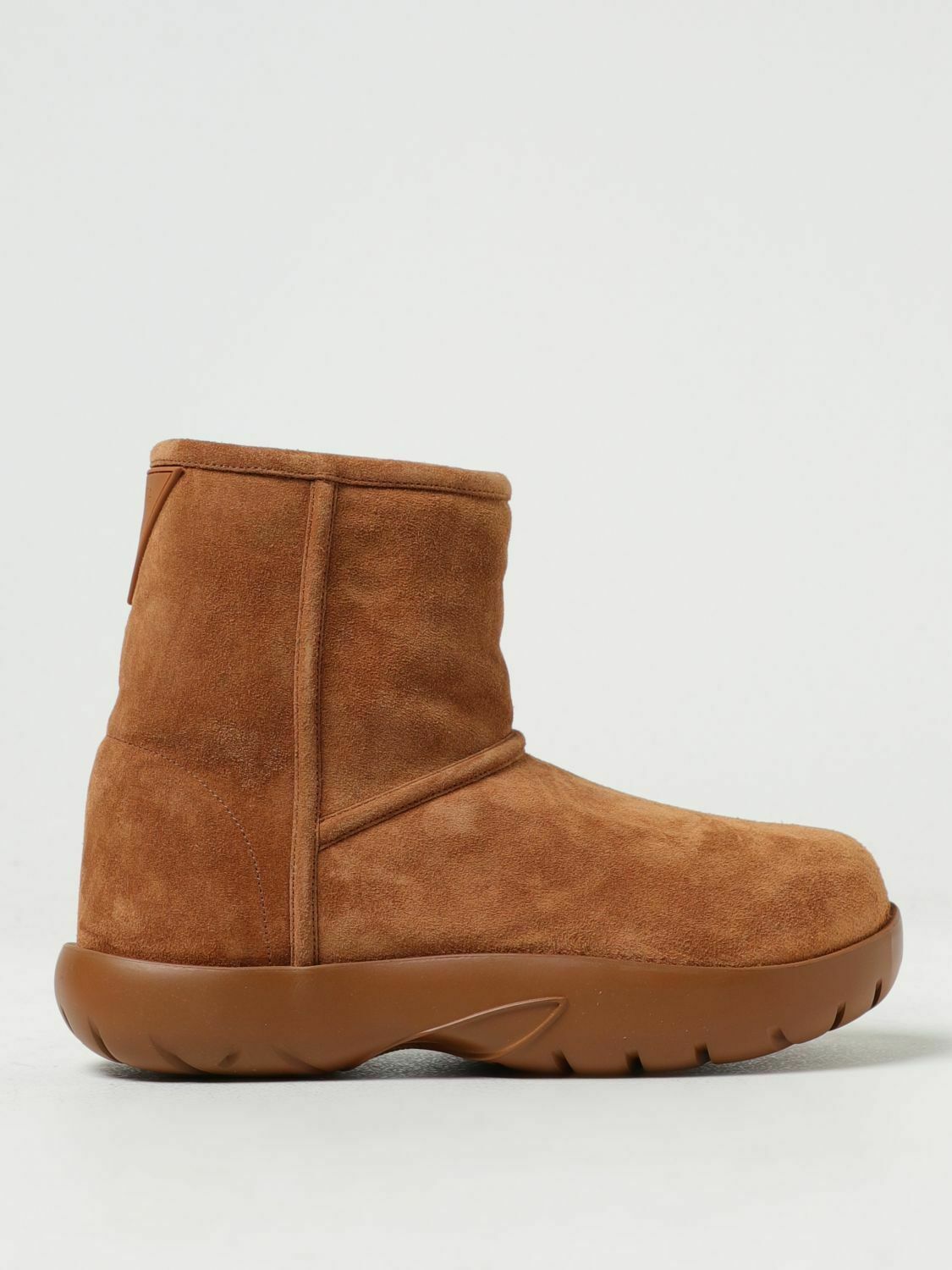 Padded Shearling Ankle Boots - Camel / 35 EU