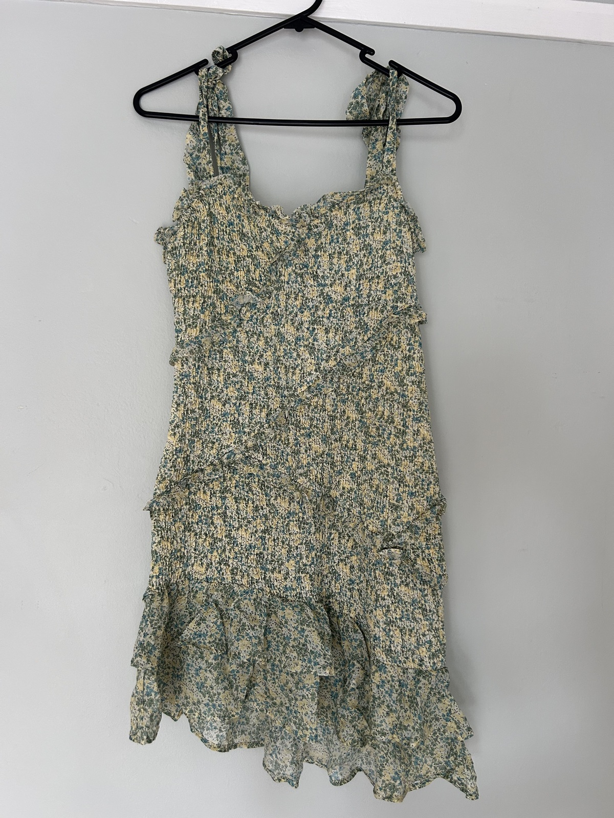 Eastwick Dress in Yellow Green Multi Floral