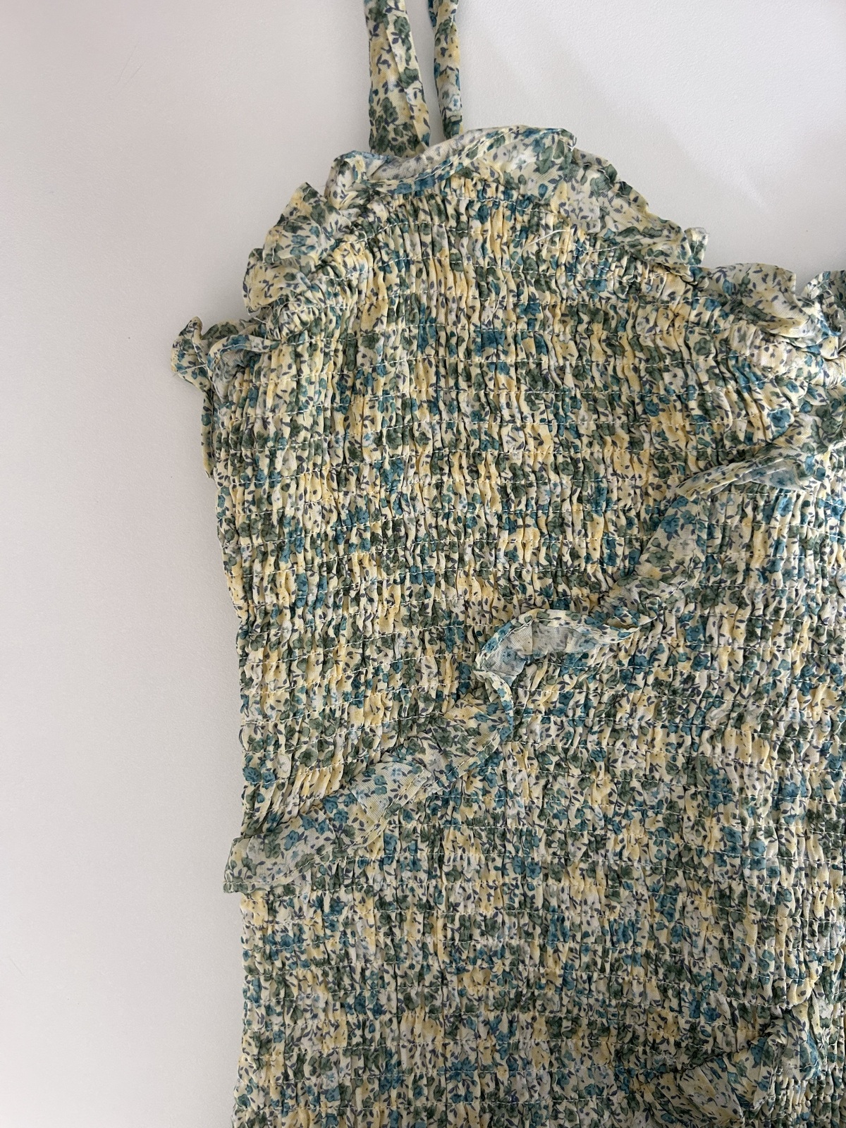 Eastwick Dress in Yellow Green Multi Floral