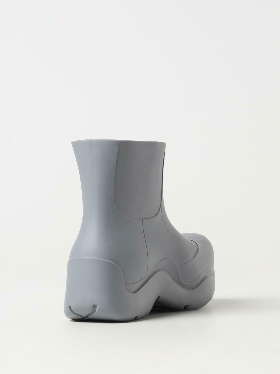 Stretch Rubber Ankle Boots - Grey / 40 EU