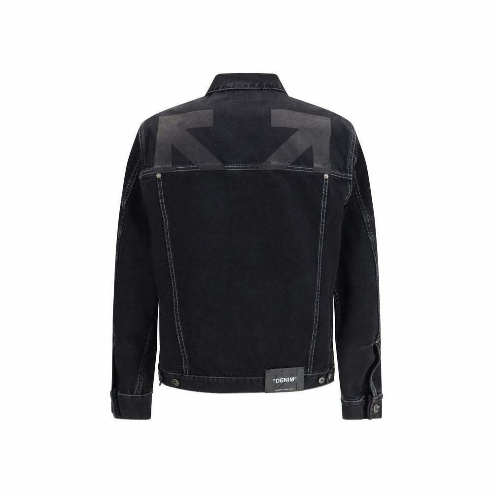 Off-White Men's Classic Denim Jacket - Black / M