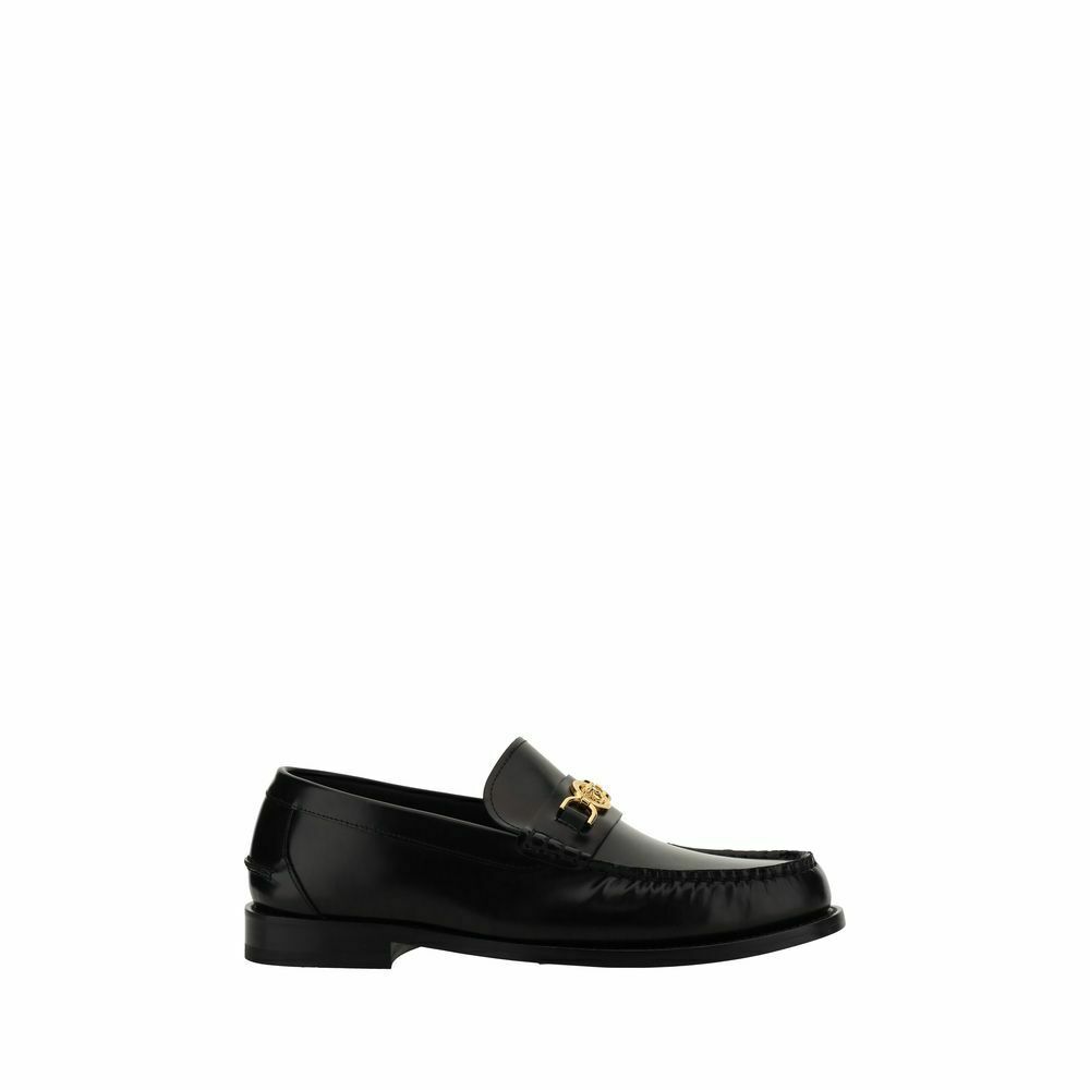 Versace Leather Loafers Medusa Emblem - Black / EU40/US7  display picture 3