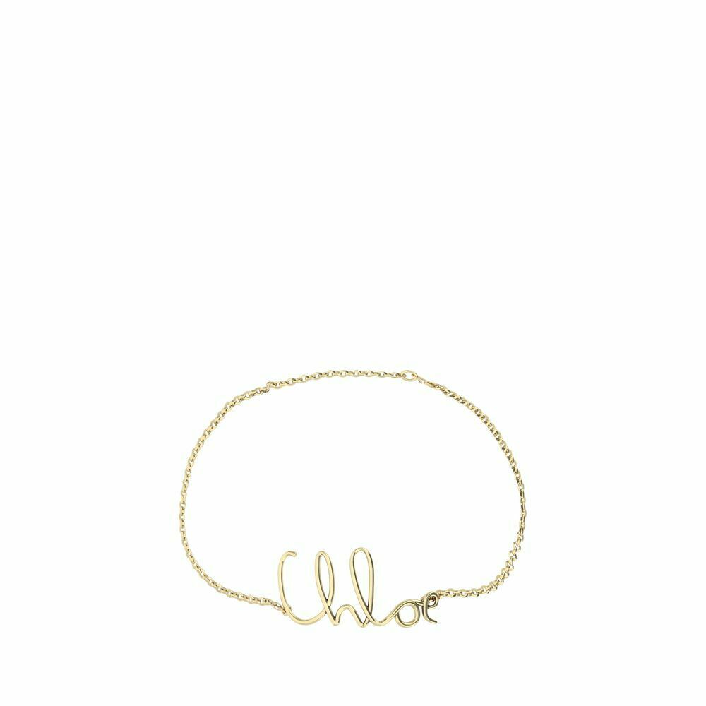 Chlo Signature Bracelet Chain Charm - Gold / UNI