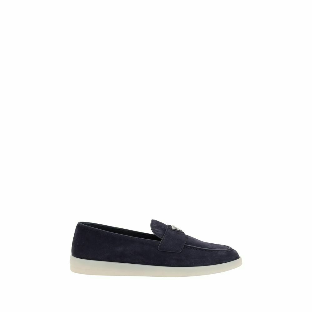 Monco Suede Loafers Casual Style - Blue / EU39/US6
