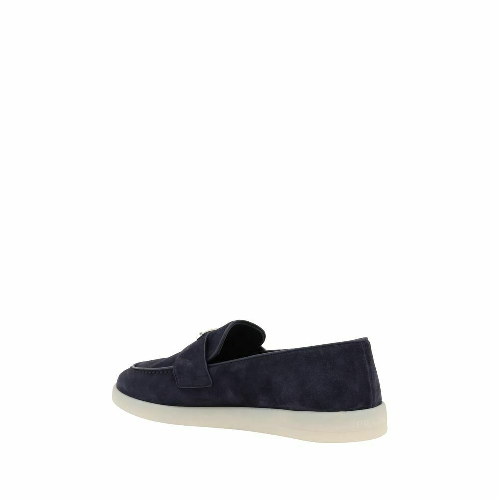 Monco Suede Loafers Casual Style - Blue / EU39/US6