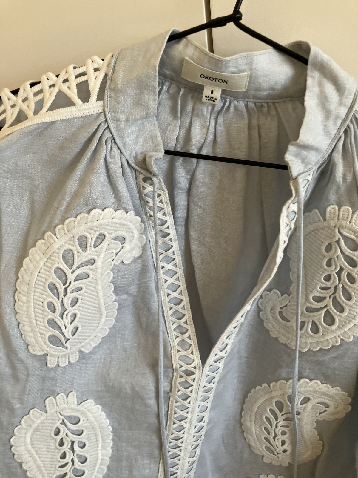 Paisley Lace Detail Shirt