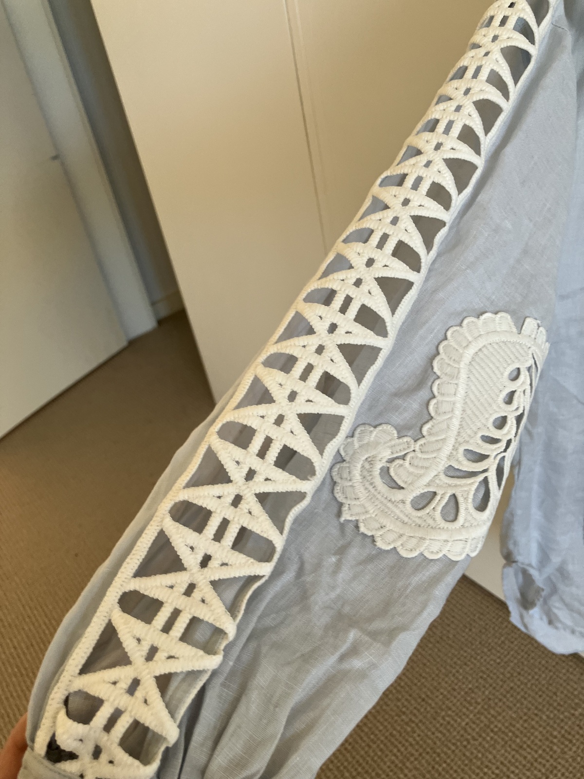 Paisley Lace Detail Shirt