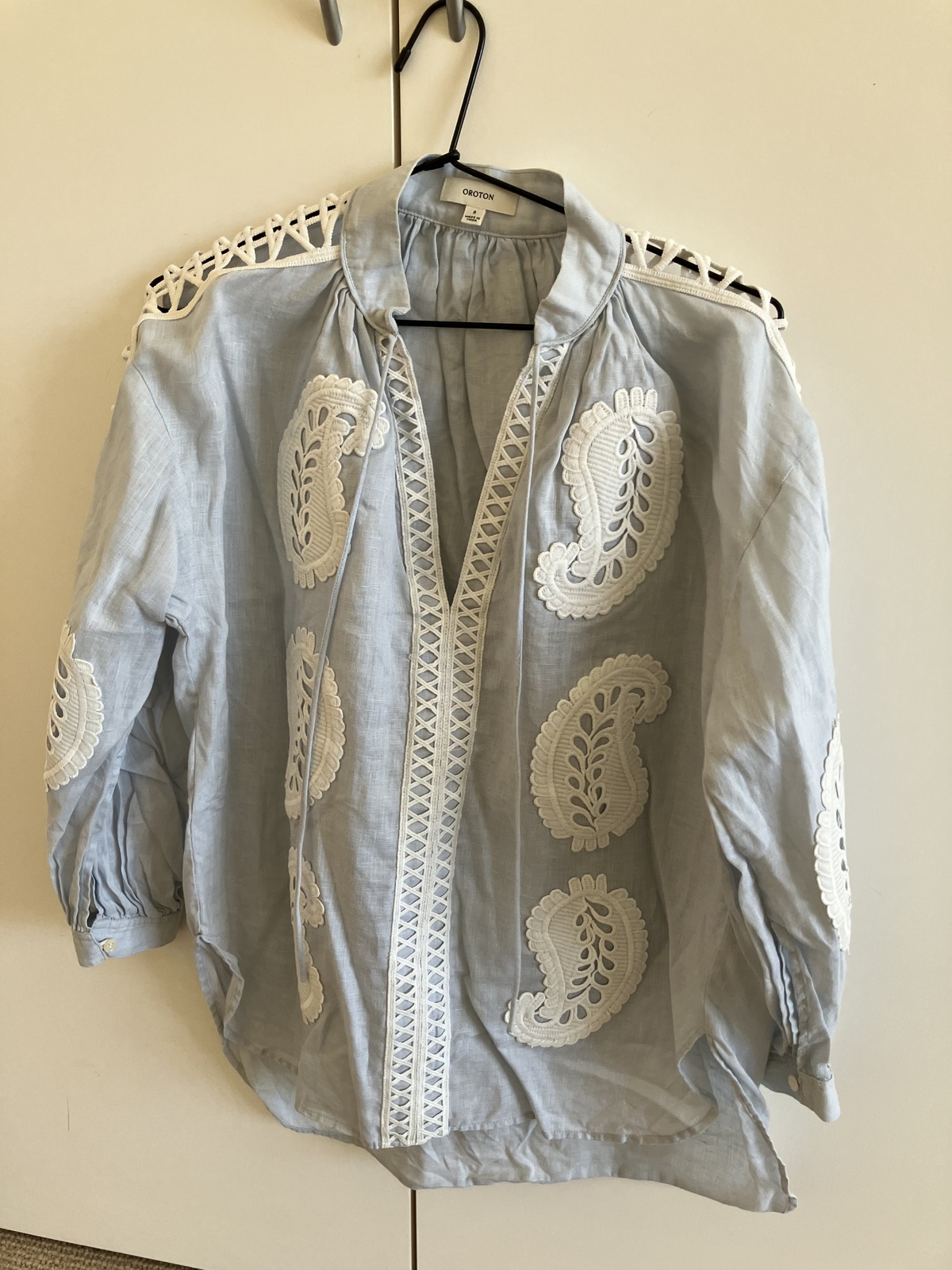 Paisley Lace Detail Shirt