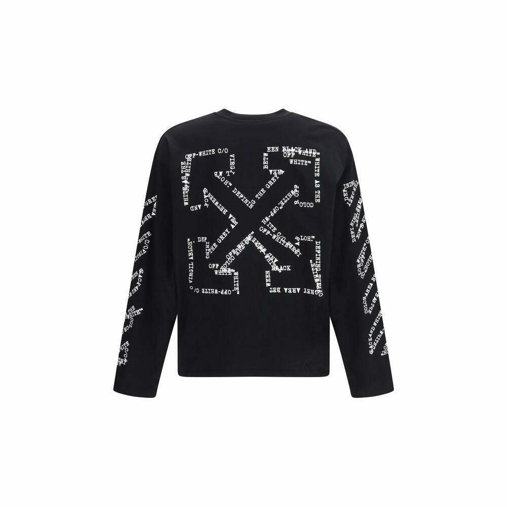 Off-White Graphic Print Long Sleeve T-Shirt - Black / M