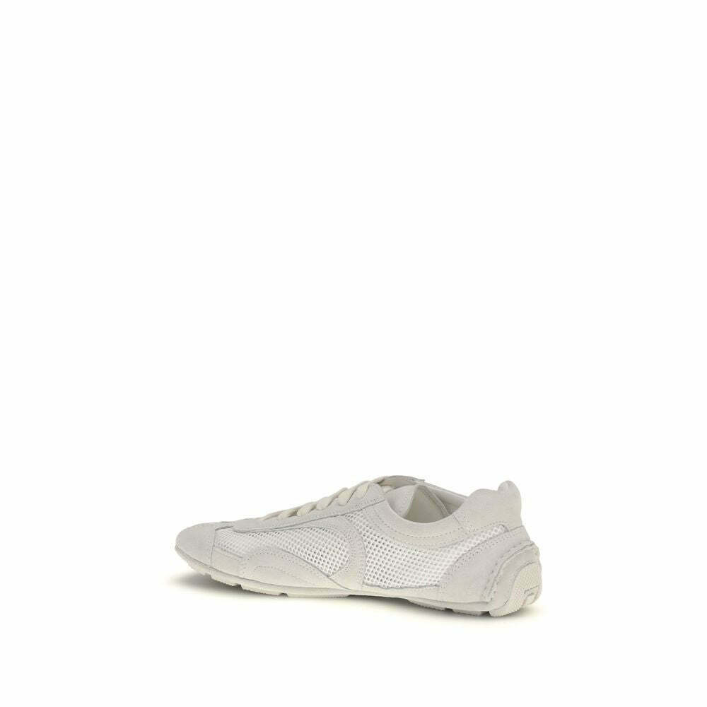 Low Top Fabric Sneakers - White / EU36/US6