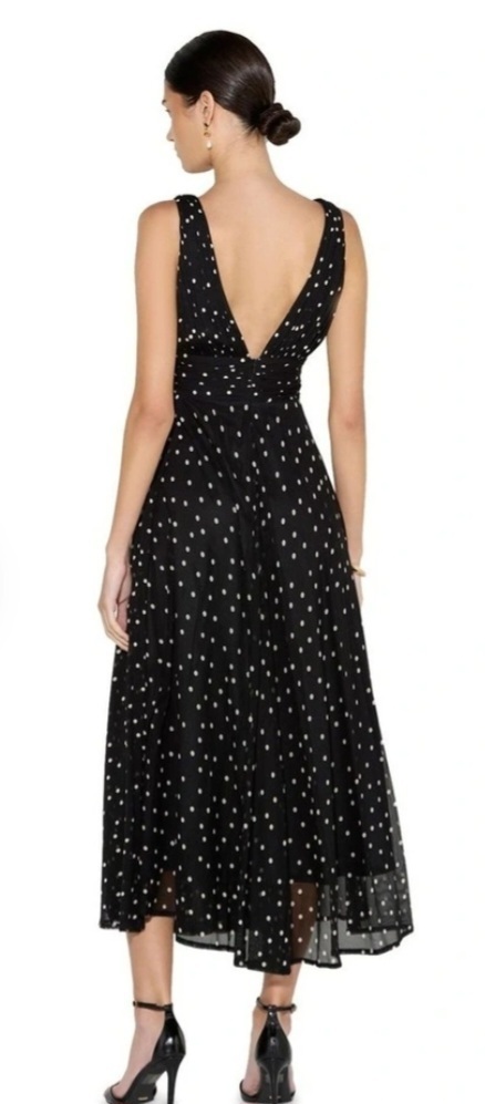 Riviera Black Polka Dot Dress
