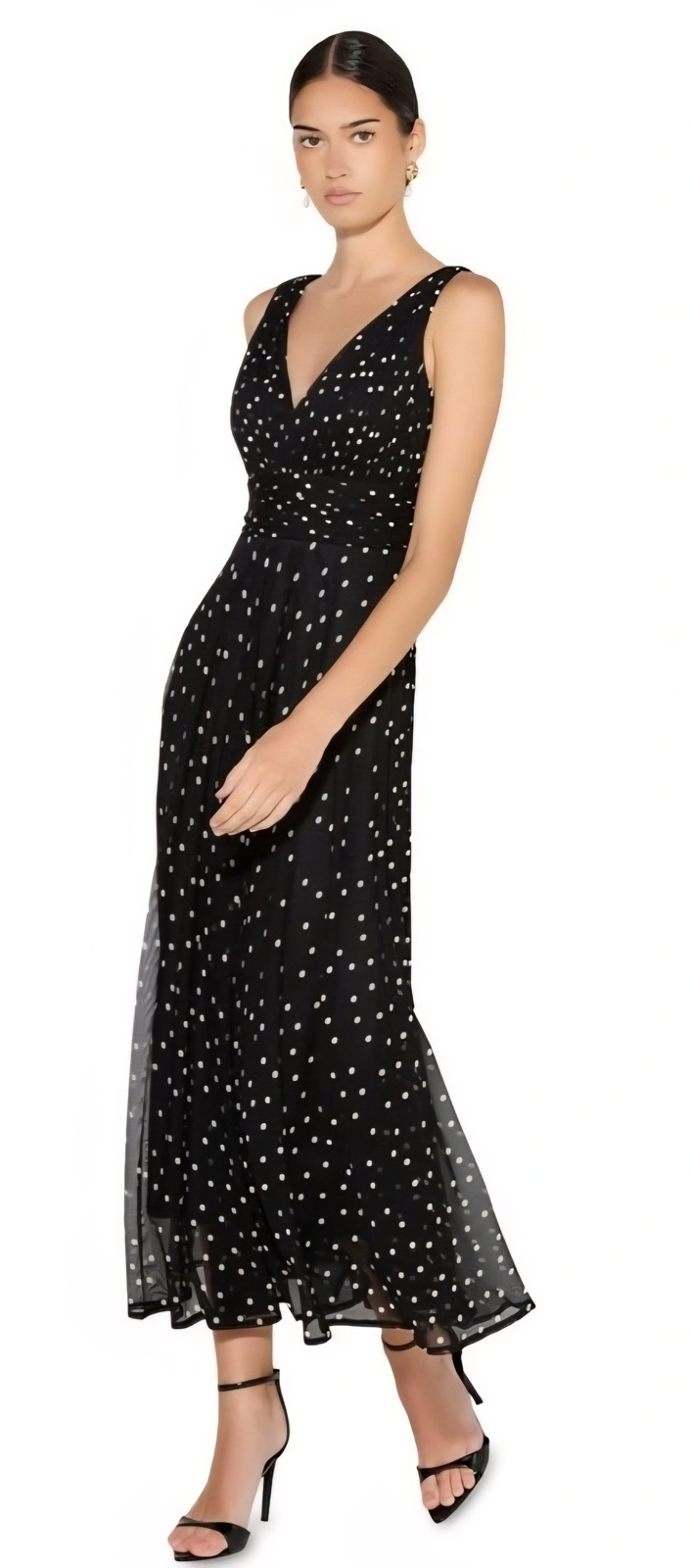 Riviera Black Polka Dot Dress