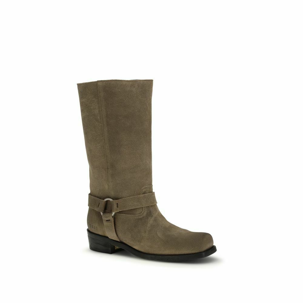 Golden Goose Suede Harness Boots - Beige / EU39/US9