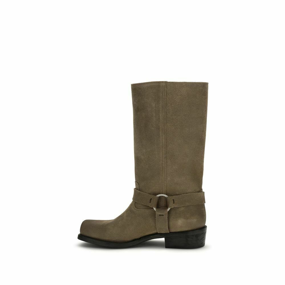 Golden Goose Suede Harness Boots - Beige / EU39/US9