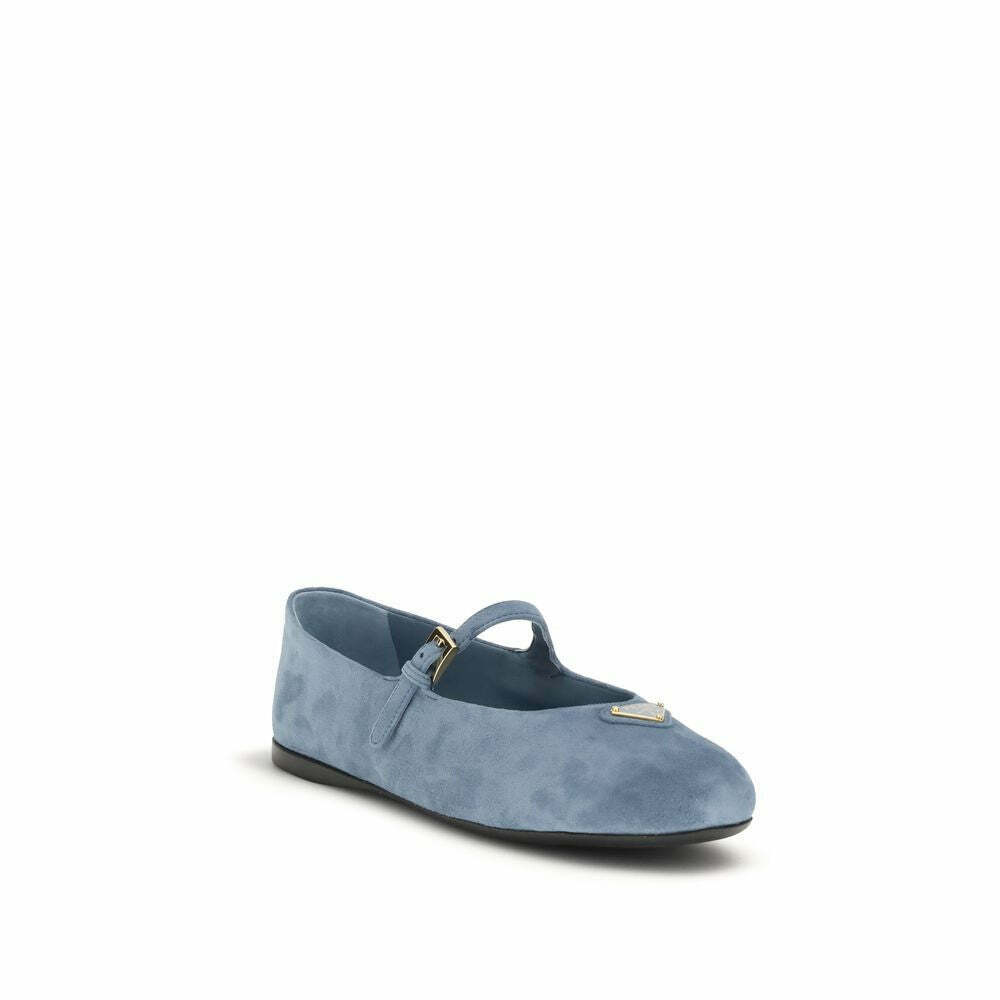Goatskin Ballet Flats - Blue / EU38.5/US8.5