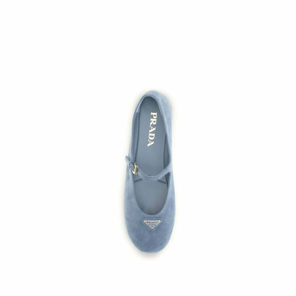 Goatskin Ballet Flats - Blue / EU38.5/US8.5