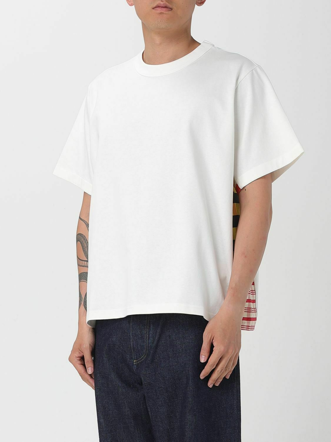 Relaxed Fit Crew Neck Solid Cotton T-Shirt - White / S EU