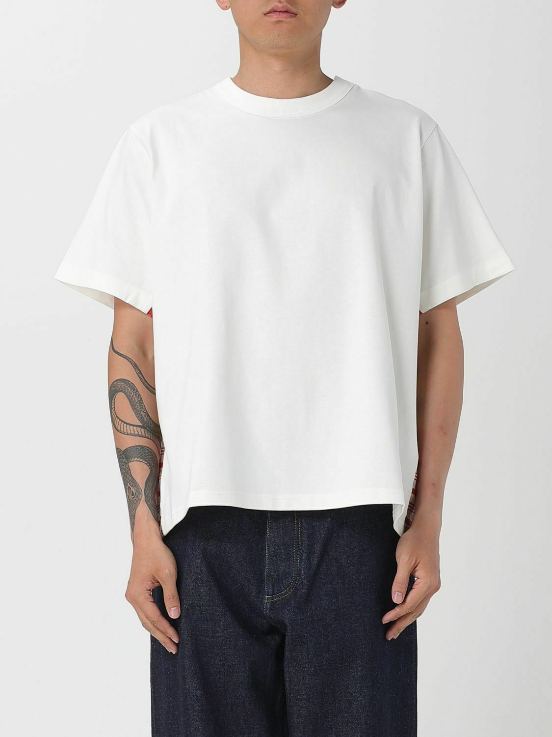 Relaxed Fit Crew Neck Solid Cotton T-Shirt - White / S EU
