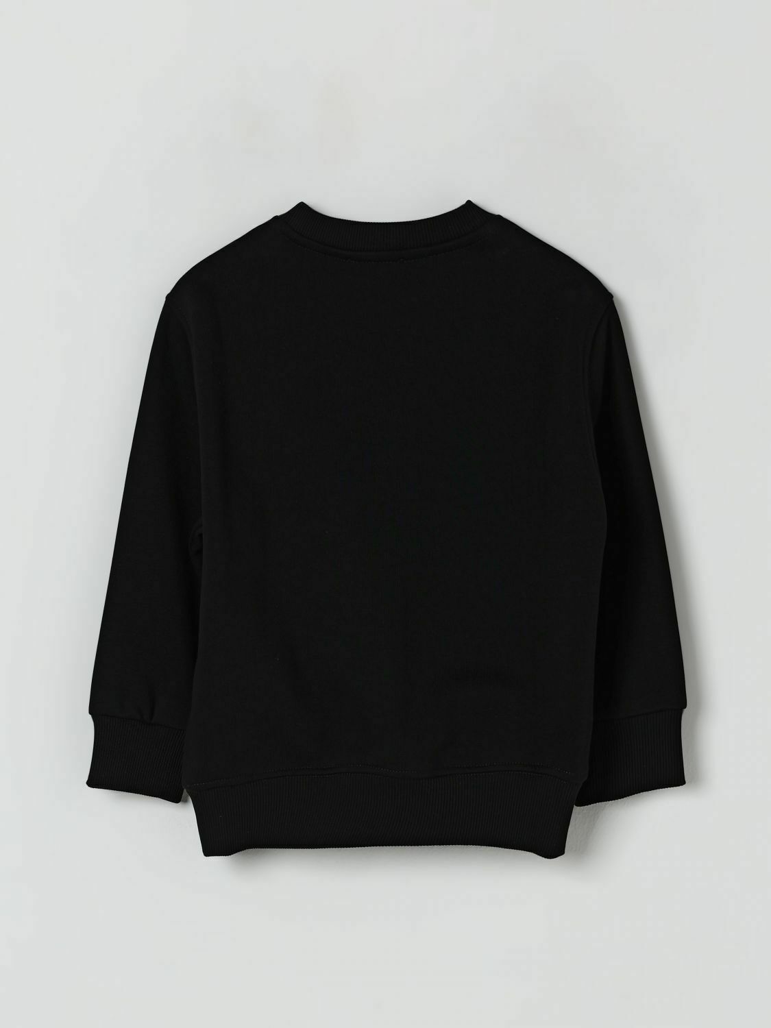 Crew Neck Sweatshirt with Long Sleeves and Graphic Print - Black / 12 EU