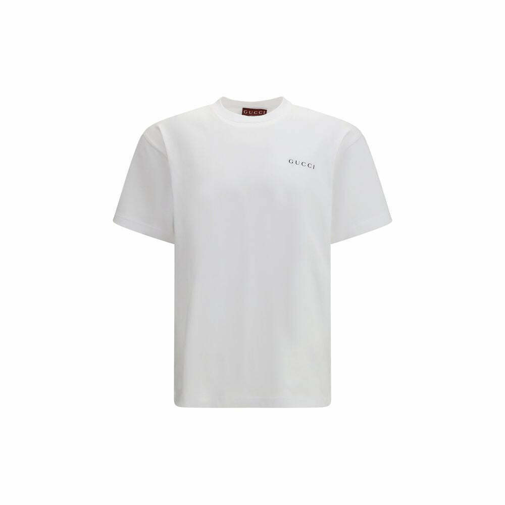 Gucci Embroidered Logo Cotton T-Shirt - White / S
